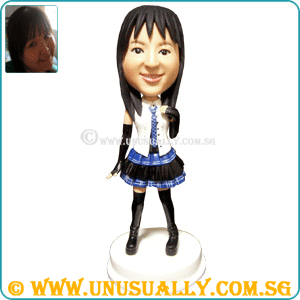 Custom 3D Caricature Rock & Roll Female Figurine